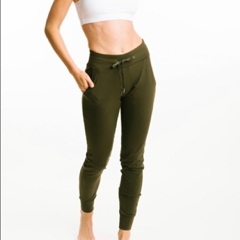 ZYIA Olive Green Track Pants